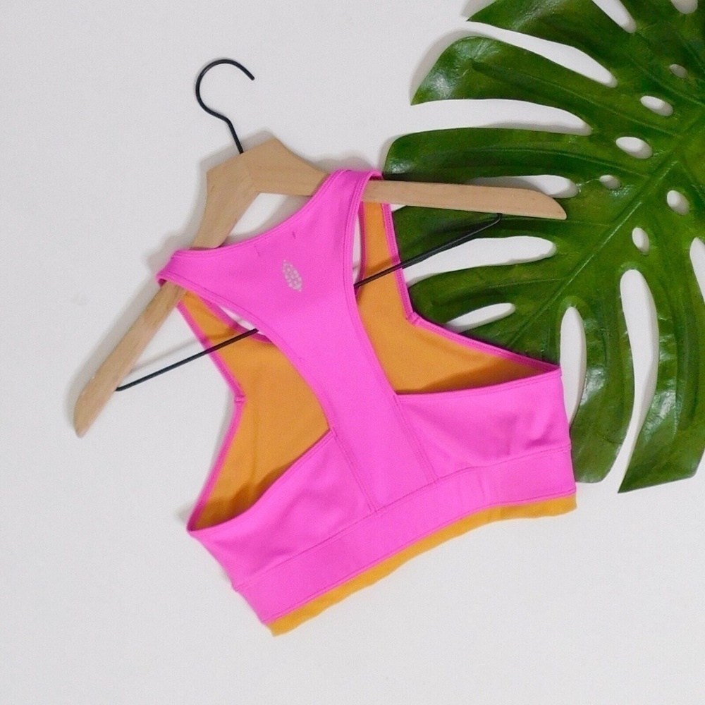 Free People Pink and Orange Sports Bra - Picture 9 of 14